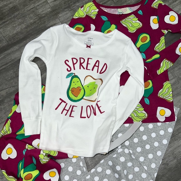 New Carters Spread the love 4pc pjs - Picture 14 of 14